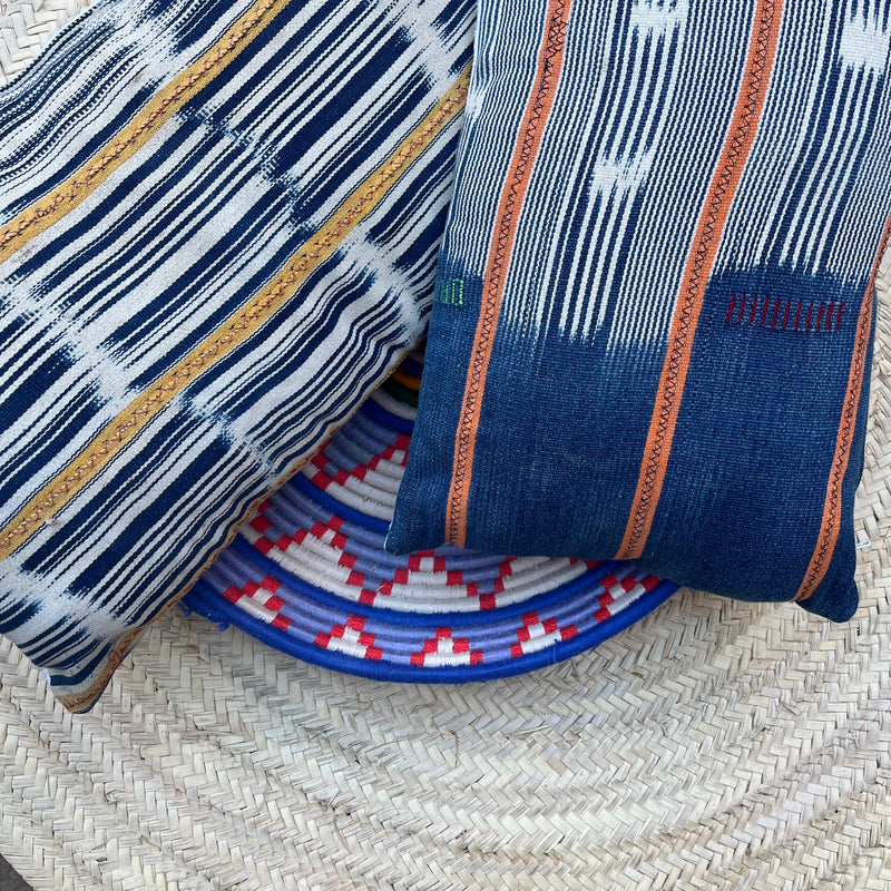coussin indigo