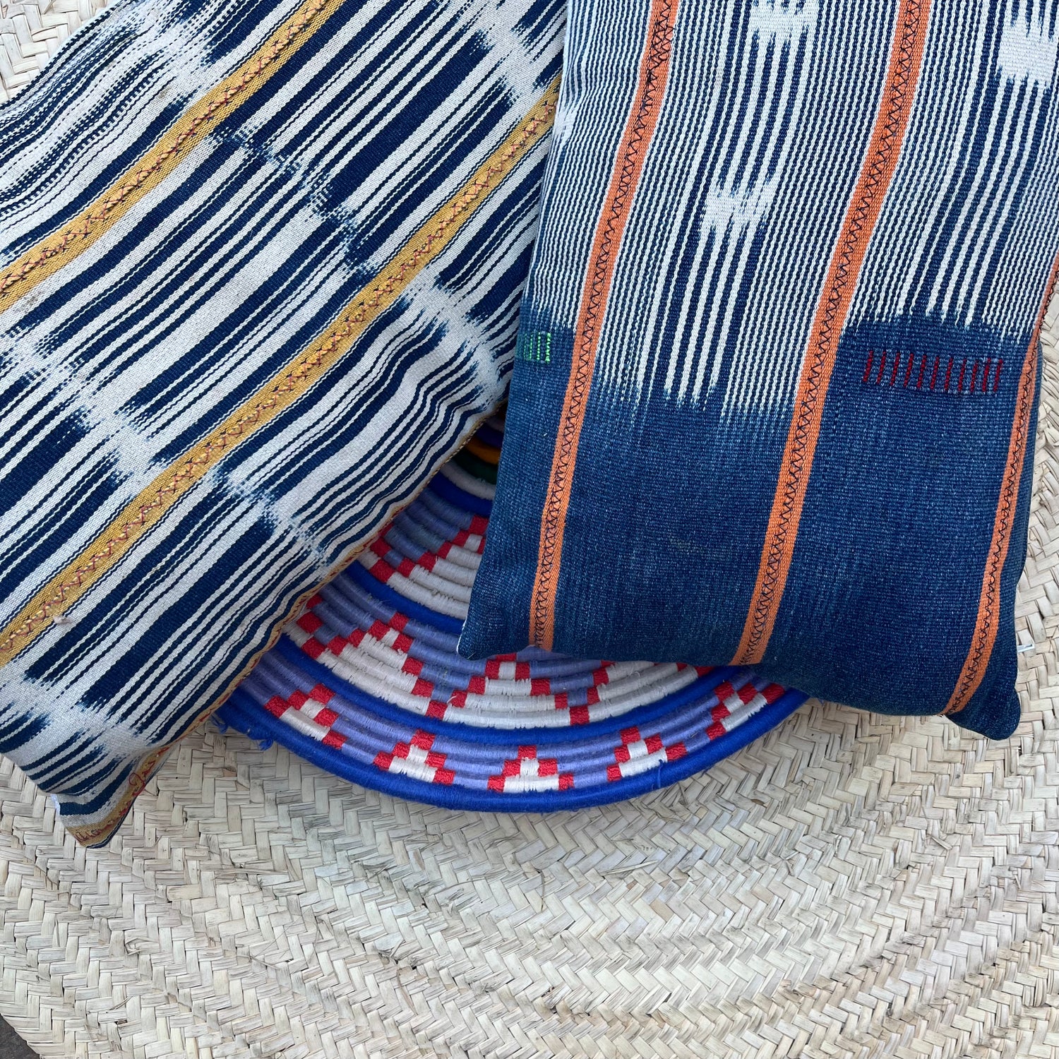 coussin indigo